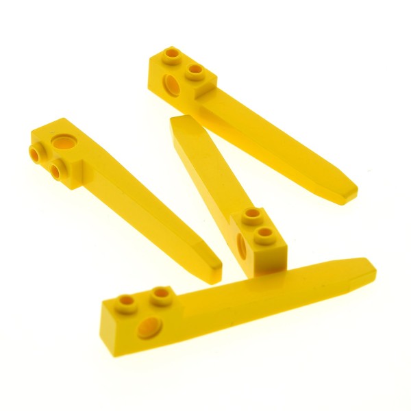 4 x Lego System Gabelstapler Arm Gabel gelb Forklift Auto Stapler Fahrzeug 8248 8463 6563 2823