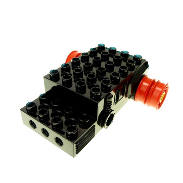 1 x Lego Duplo Toolo Electric Motor DEFEKT schwarz rot Felge für RC Dozer (2949) Fahrzeuge Action Wheelers ohne Batterie Deckel duprcbase