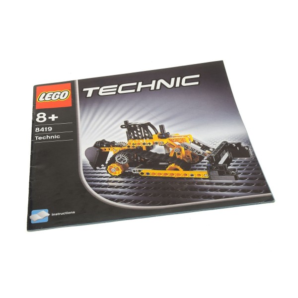 1x Lego Technic Bauanleitung Heft 2 Construction Planierraupe Kettenraupe 8419