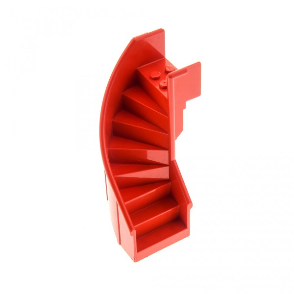 1 x Lego System Wendel Treppe rot 6 x 6 x 9 1/3 gebogen Leiter Stair für Set Fabuland 3683 3674 2046