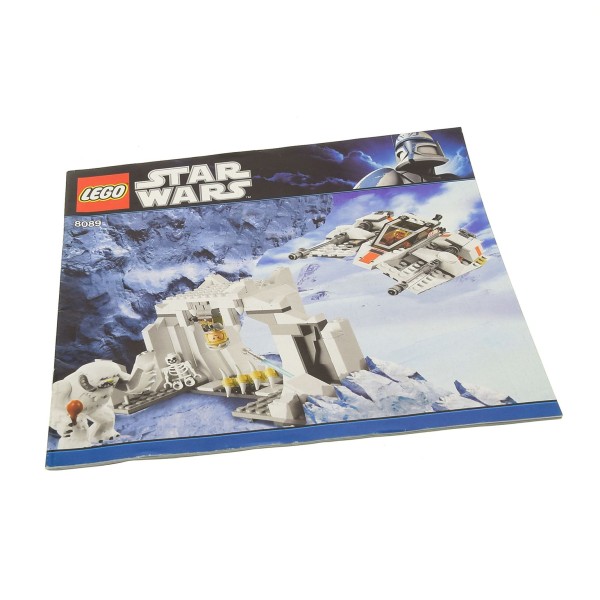 1 x Lego System Bauanleitung Star Wars Episode 4/5/6 Hoth Wampa Höhle 8089