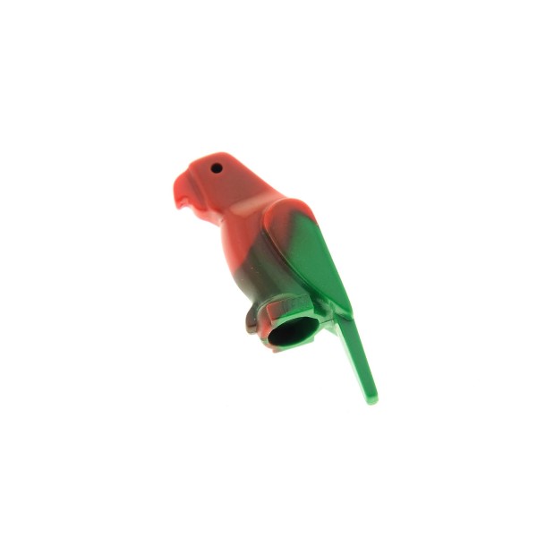1x Lego Tier Papagei grün rot marmoriert Vogel Ara 6243 4182 4540070 2546p02