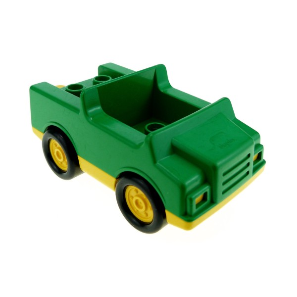 1x Lego Duplo Fahrzeug Auto grün gelb PKW Wagen 1 Noppe im Sitz 9157 2218ac01