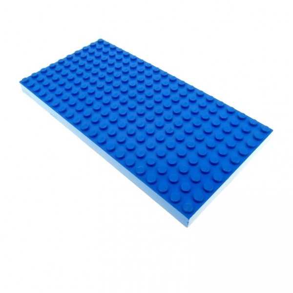 1x Lego Bau Platte B-Ware abgenutzt blau 10x20 mit Bodenröhrchen 700eD 700eD2