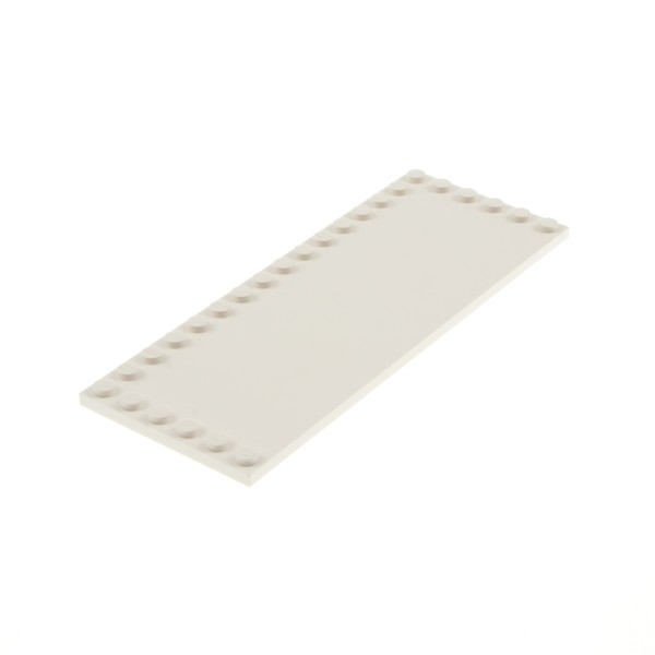 1x Lego Fliese Bau Basic Grund Platte creme weiß 6x16 Noppen am Rand 5848 6205