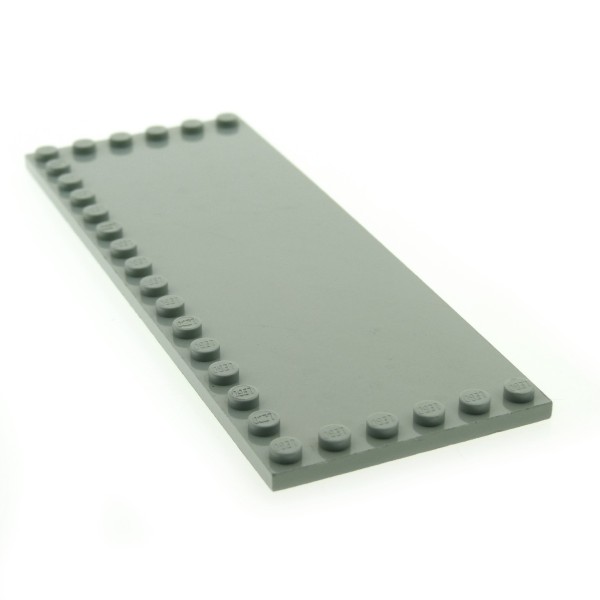 1 x Lego System Fliese Bau Basic Grund Platte alt-hell grau 6x16 am Rand Noppen für Set Star Wars 10030 6205