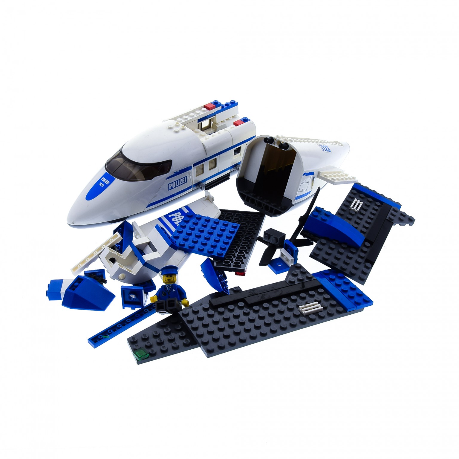 Precut Custom Replacement Stickers for Lego Set 7723 Police Pontoon Plane 