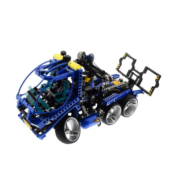 1x Lego Technic Set Abschleppwagen Pneumatik 8462 blau unvollständig