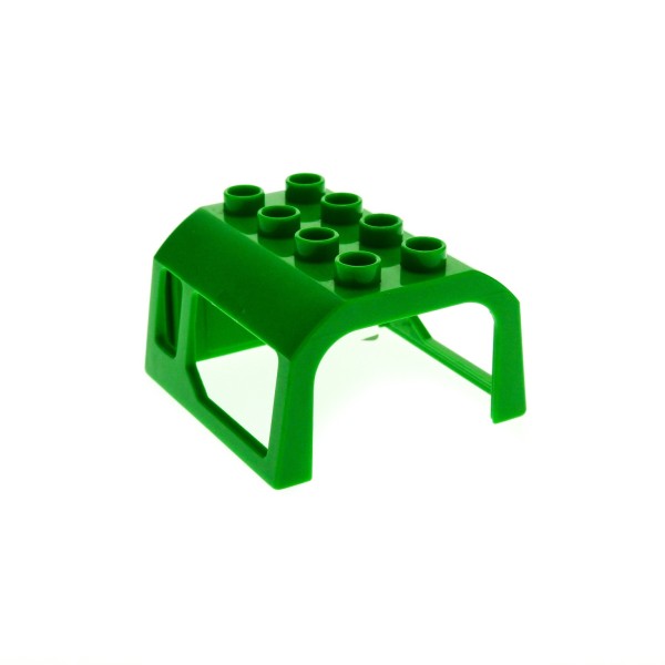 1x Lego Duplo Eisenbahn Aufsatz grün 2x4 Kabinen Dach Zug E-Lok 4527237 51546