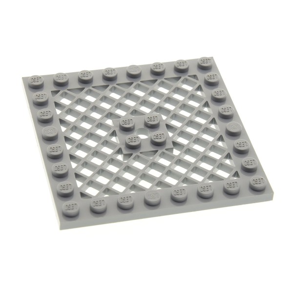 1x Lego Gitter Bau Platte 8x8 neu-hell grau Star Wars 6116263 4047 4151b