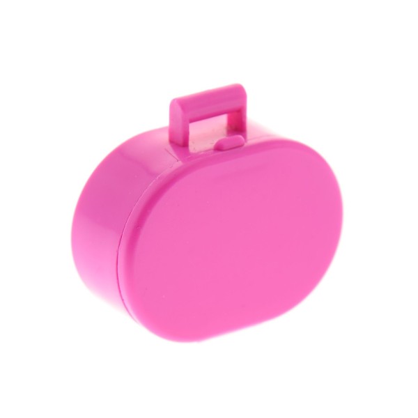 1 x Lego System Koffer oval dunkel pink rosa Tasche Figur Zubehör Belville 5880 5850 5871 4499749 6203