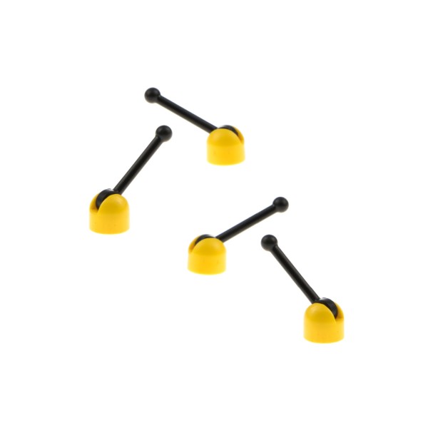 4x Lego Antenne gelb Schalthebel Hebel schwarz Star Wars 73587c02 4593 4592c02