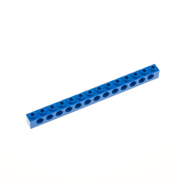 1x Lego Technic Bau Stein Lochbalken 1x14 blau Loch Stange Set 4579 8437 32018