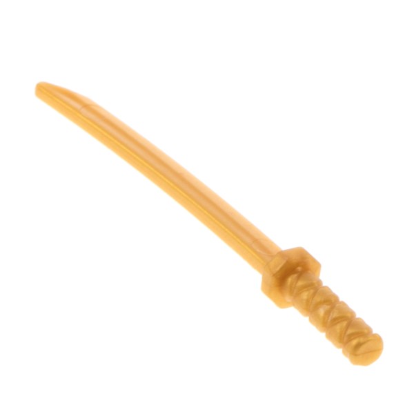 1x Lego Figuren Waffe Ninja Samurai Schwert Katana perl gold 88420 30173
