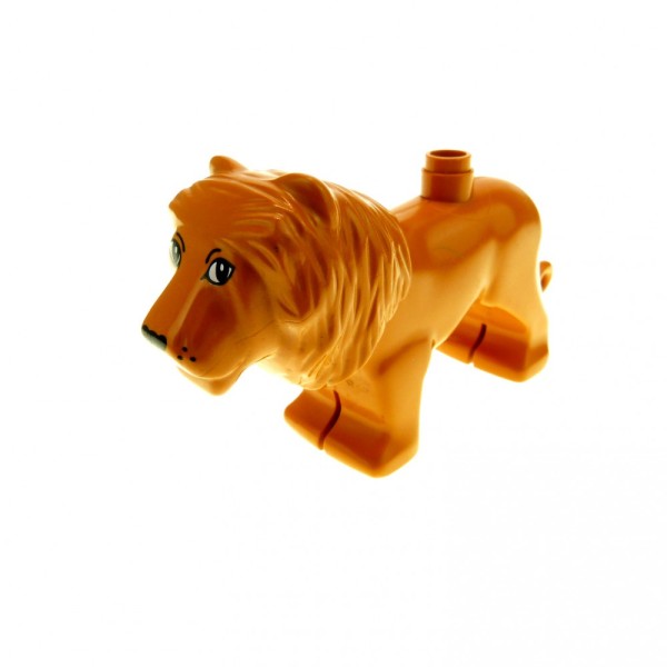 1x Lego Duplo Tier Löwe dunkel orange braun Raubkatze Safari groß lion02c01pb01