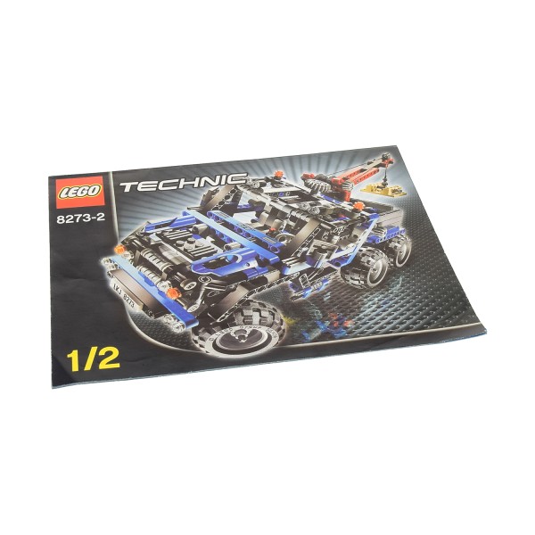 1x Lego Technic Bauanleitung Heft 1/2 Model Geländewagen mit Kranfunktion 8273