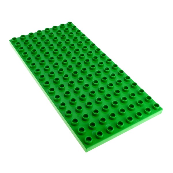 1x Lego Duplo Bau Platte B-Ware beschädigt hell grün 8x16 61310 6490