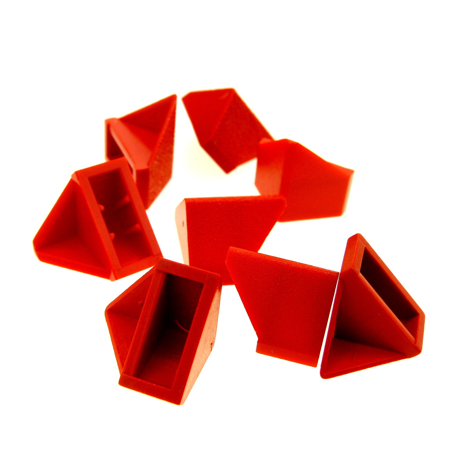 2 x LEGO®3049First Dachsteine,Schrägstein,Ziegel,Roof Tile,Slope 2x1Abschluß rot