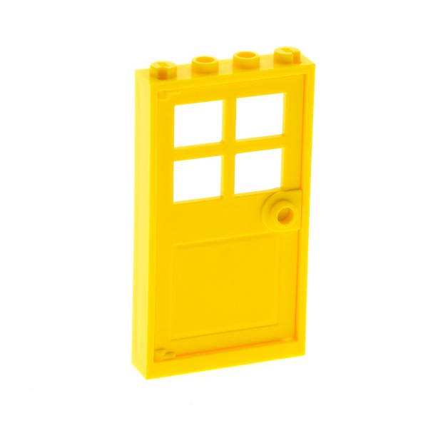 1x Lego Tür Rahmen 1x4x6 gelb Türblatt gelb 4561507 4528550 60623 60596