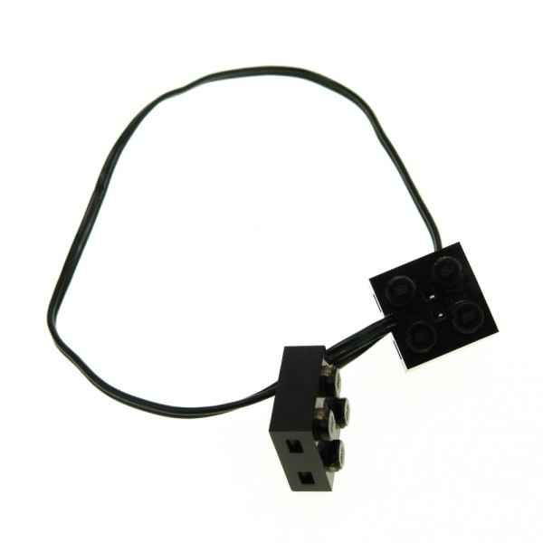 1 x Lego Technic Electric Kabel schwarz 36 Noppen Typ 2 Anschluss Verbindung Verlängerung Eisenbahn Strom Elektrik ca. 29 cm geprüft 5306bc036