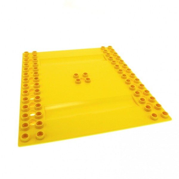 1x Lego Duplo Toolo Bau Platte 12x14x1 Noppen gelb Grundplatte Set 2960 6655