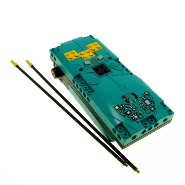 1 x Lego Technic Cybermaster Unit Modul türkis grün blau Electric mit Antenne für Set 8482 8483 Mini Computer geprüft x429c01 71797