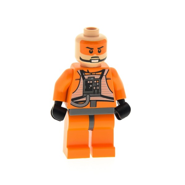 1 x Lego System Figur Star Wars Rebell Zev Senesca Pilot Torso orange Episode 4/5/6 7958 8089 8083 973pb0624c01 sw354* sw260*
