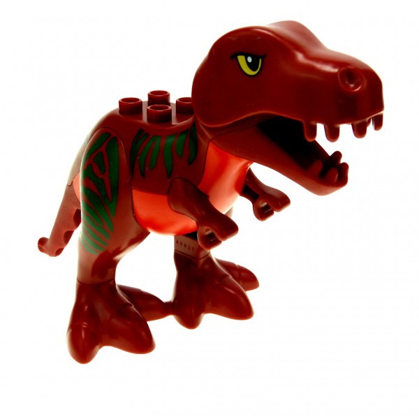 1x Lego Duplo Tier T-Rex B-Ware beschädigt dunkel rot Dino 60764c02pb01