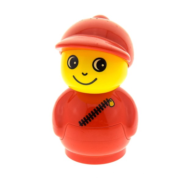 1x Lego Duplo Primo Figur Junge Cap rot Overall Pilot Steckfigur 2071 baby018