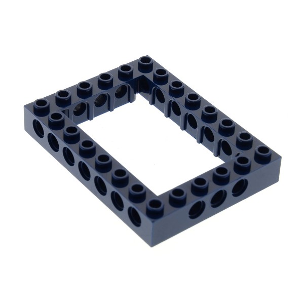 1 x Lego Technic Bau Rahmen Stein dunkel blau 6x8 Lochstein Technik Set 8634 40345