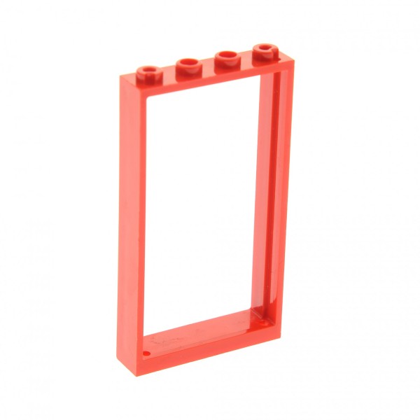 1x Lego Tür Rahmen 1x4x6 rot ohne Scheibe Haus Fenster 40289 66190 4550015 60596