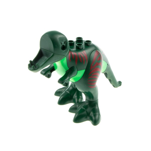 1x Lego Duplo Tier T-Rex Dino B-Ware abgenutzt ohne Kopf grün 60764c01pb01