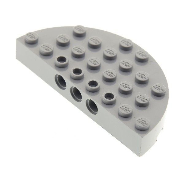 1x Lego Bau Stein Platte neu-hell grau 4x8 halb rund Halbkreis 4757 7964 47974