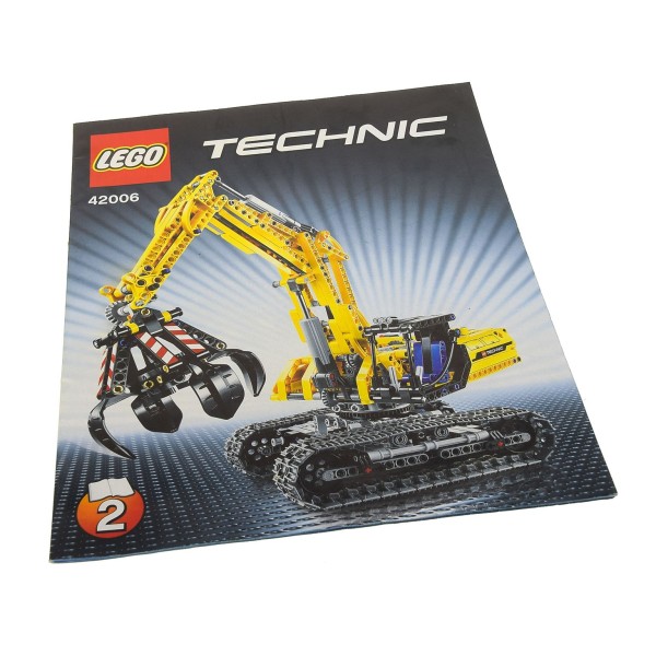 1x Lego Technic Bauanleitung Heft 2 Model Construction Bagger 42006