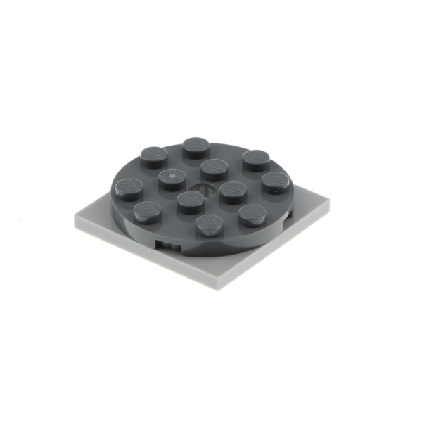 1x Lego Drehteller 4x4 Platte neu-hell grau Stein flach grau 61485 60474c02