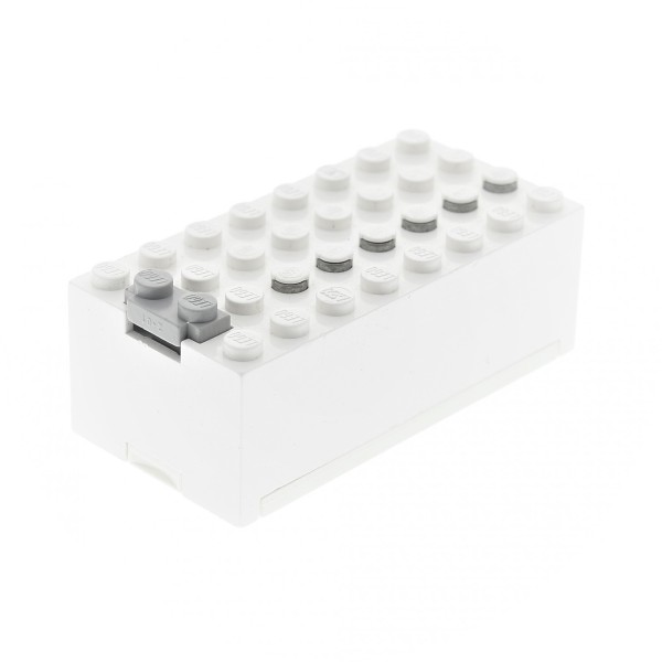 1x Lego Elektrik Batteriekasten 9V 8x4 weiß Batterie Box geprüft 73955 4760c01