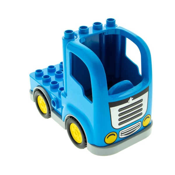 1x Lego Duplo Fahrzeug Auto LKW azur blau neu-hell grau 15314c01 15454pb01