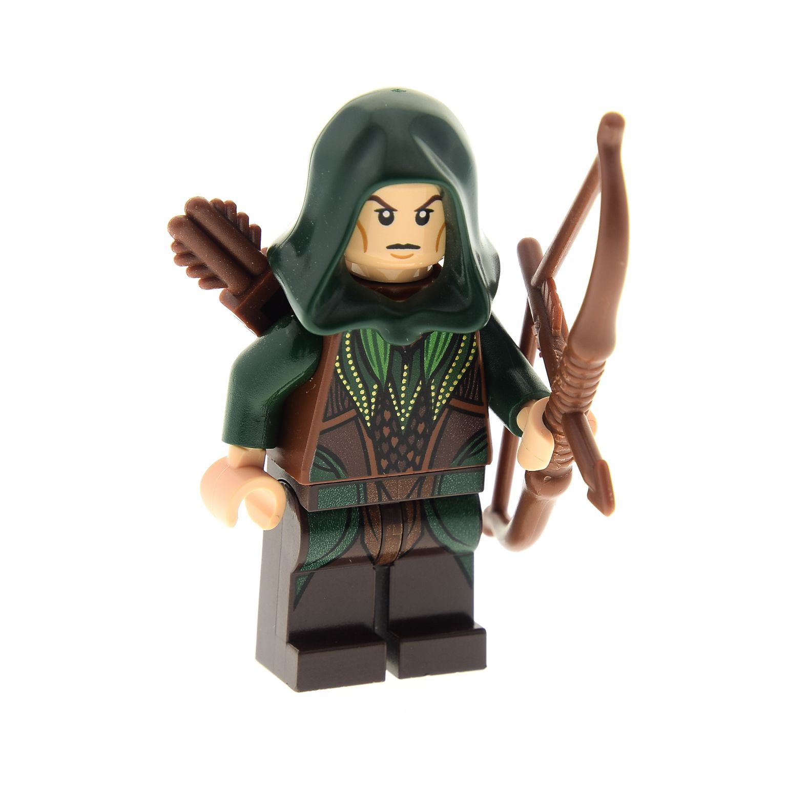 Lego Mirkwood Elf Archer 79012 Dark Green Outfit The Hobbit Minifigure 