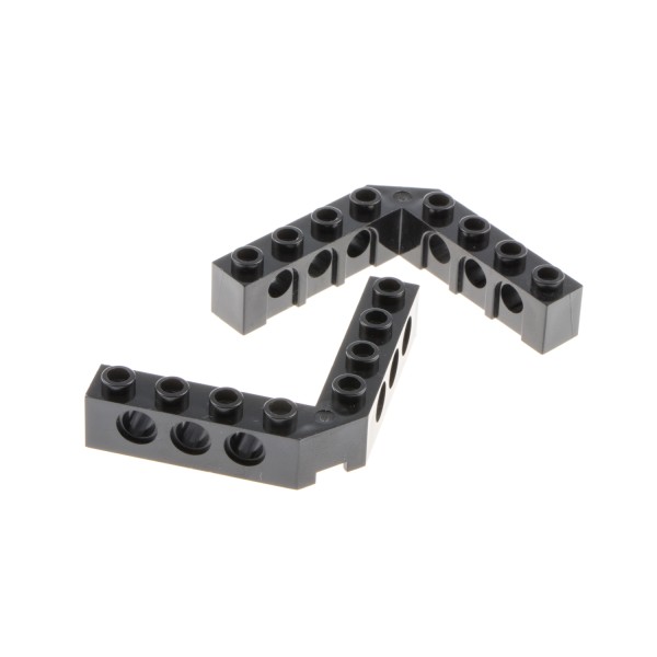 2x Lego Technic Winkel Rahmen Stein schwarz 5x5 Liftarm Verbinder 4156698 32555