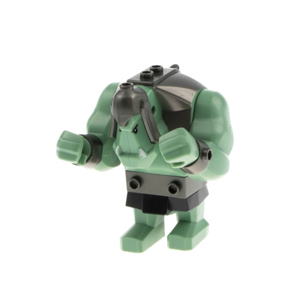 1x Lego Fantasy Era Figur B-Ware beschädigt Troll sand grün Schachfigur cas364
