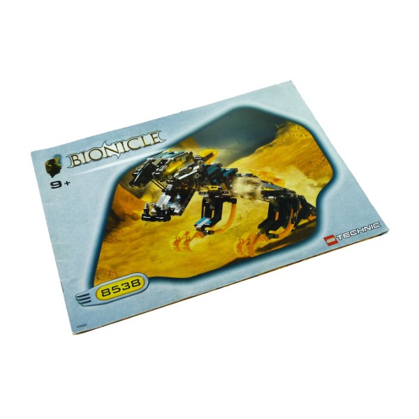1 x Lego Bionicle Technic Bauanleitung A4 Heft Rahi Muaka gelb für Set Rahi Muaka & Kane-Ra 8538