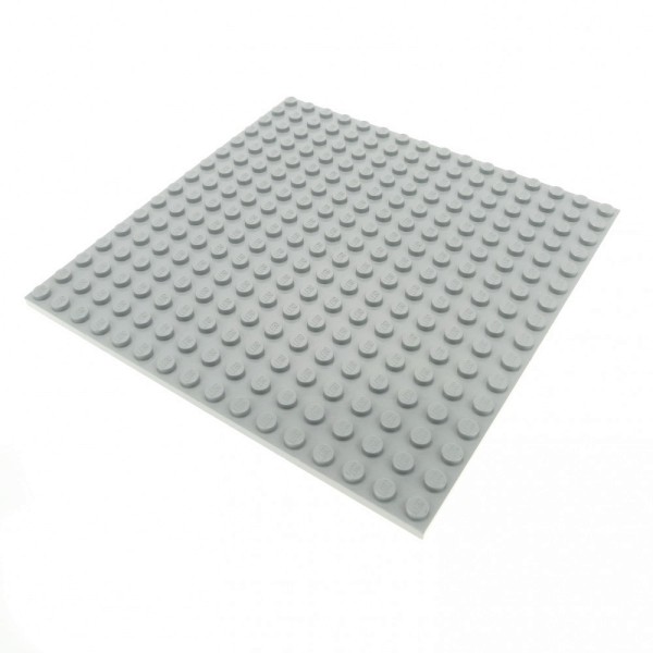 1x Lego Bau Platte 16x16 neu-hell grau beidseitig bebaubar Basic 4620130 91405
