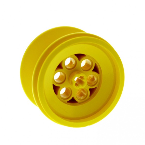 1x Lego Technic Felge 68.8x40 gelb Ballon Reifen groß solo Auto Rad 2996