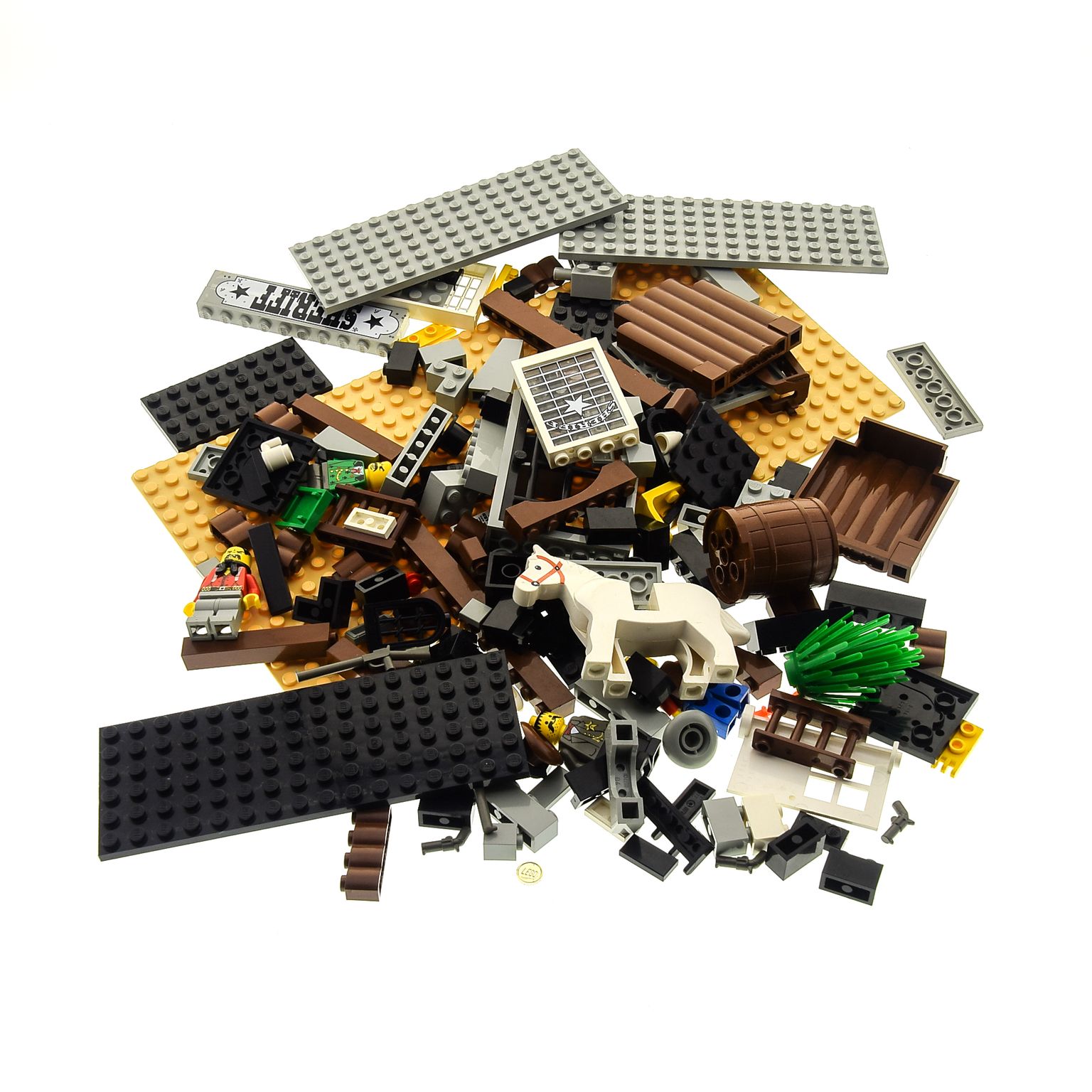 Lego®Western Sammel Serie Zubehör 1x Cowboy/Sheriff Hut schwarz bedruckt Neu