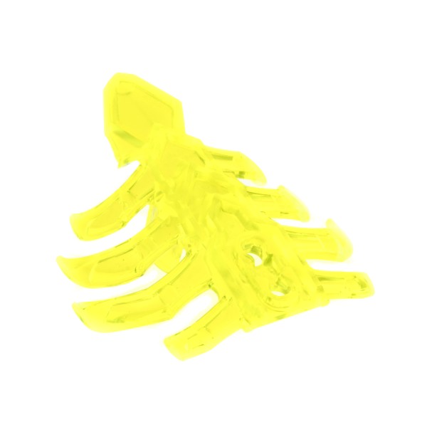 1x Lego Bionicle Figuren Brust Panzer transparent neon grün 8 Rippen 71316 20473