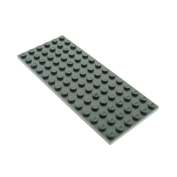 1x Lego Bau Platte 14x6 neu-dunkel grau Grundplatte Zug Set 6211 75051 3456