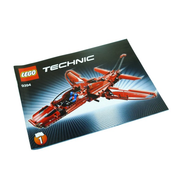 1x Lego Technic Bauanleitung Nr 1 Set Model Airport Jet Plane 9394