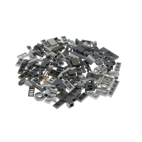 100 Lego Kleinteile ca. 40g grau Sonder Steine klein Kiloware zufällig gemischt
