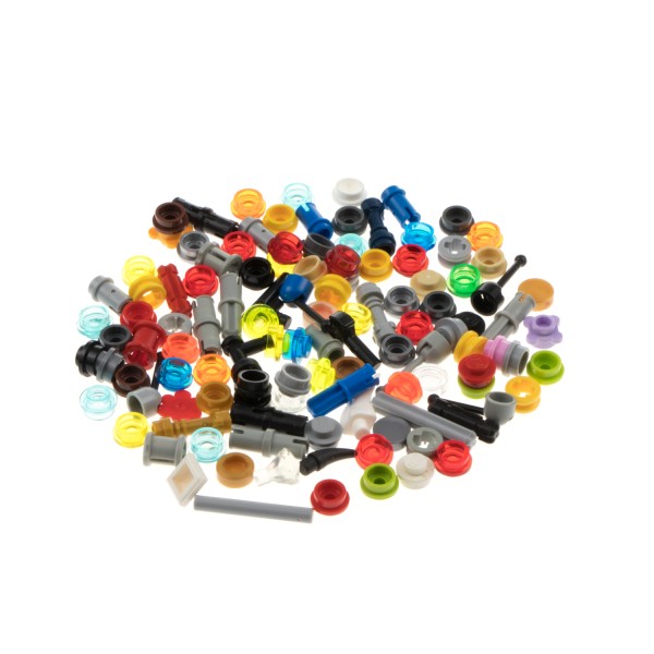 100 Lego Kleinteile ca.10g Sondersteine Pin Noppen Steine zufällig bunt gemischt