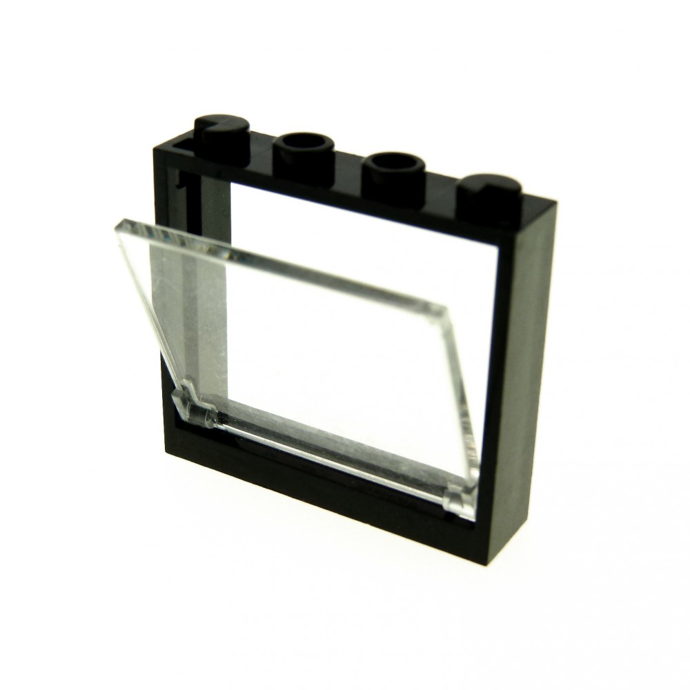 Lego 2 x Gitterfenster mit 60594 Rahmen 1x3x4  schwarz City Polizei